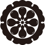 外雪輪に八つ瓢車紋