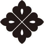 四つ目形花角紋